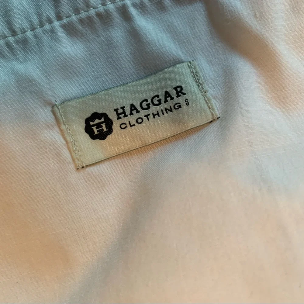 MENS SHORTS 46W HAGGAR SHORTS CLASSIC KHAKI PLEATED MENS 46 WAIST - Picture 4 of 7